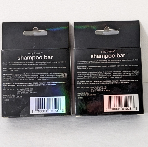 Body & Earth Set of 2 Berry Bliss Shampoo Bars, 1.76 oz., Travel Tin Included - Picture 2 of 2